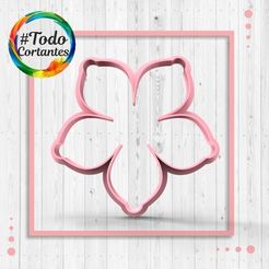 2233-Flor-3.23.jpg STL file Flower silhouette cutter・3D printing template to download