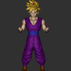 ZBrush-Document2.jpg Archivo STL Gohan・Modelo imprimible en 3D para descargar