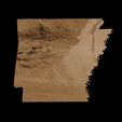 3.png Topographic Map of Arkansas – 3D Terrain
