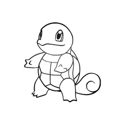 squirtle.png Файл STL Настенное искусство покемона Squirtle・Модель для печати в 3D скачать