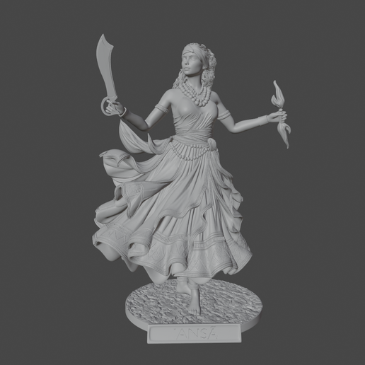 🗿 Iansã or Oya - Orisha of Winds and Storms - 3D Printable Model