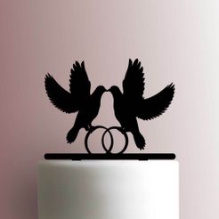 JB_Wedding-Doves-Birds-225-A866-Cake-Topper.jpg TOPPER WEDDING RINGS WEDDING RINGS DOVES BIRDS DOVES WITH WEDDING RINGS