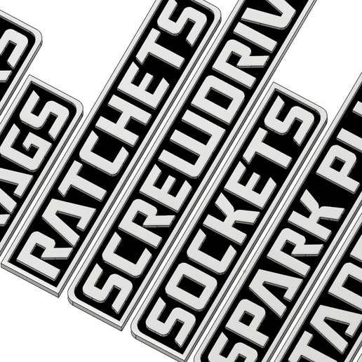 1.png 3D-Druckbare Werkzeugkasten-Etiketten - Geprägte Mechanik-Begriffe (Größe anpassbar)