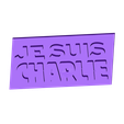 Jesuischarlie.stl Badge Je suis charlie