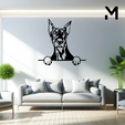 Doberman-Hang.png Wall silhouette - Dogs Hang