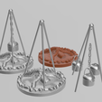 Unbenannt-2.png Campfire setup - Tripod & Cooking Pot