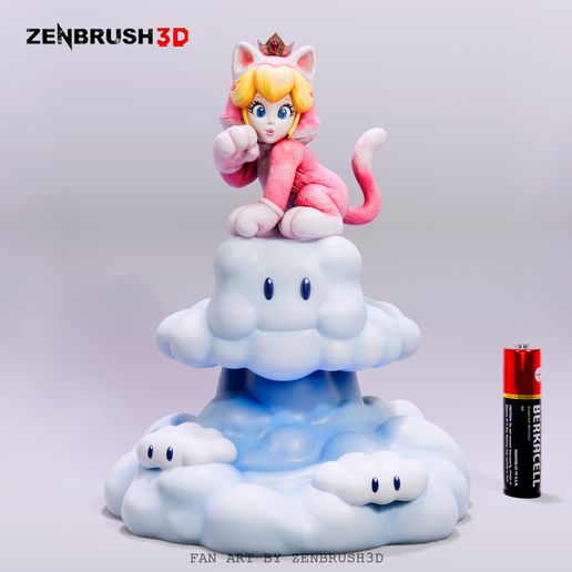 Princess Peach Mario Bros STL 3D PRINTING
