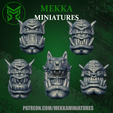 feralheads.png STL file Feral Orc Heads・3D printer model to download