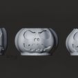 2-Halloween-Pumpkin-Planters-Solid-View.jpg Halloween Pack: Planters & Lanterns (Pumpkin)