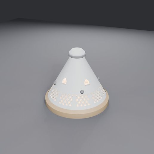 Space Capsule Lantern - Cone Capsule With Windows, Thrusters and Heat Shield - 3D Print STL