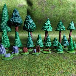 DSC_0058.jpg Archivo STL Imprime tu propio bosque, árboles de 28 mm・Modelo para descargar e imprimir en 3D, 1stForge