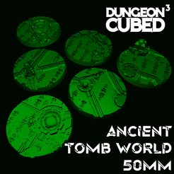 AncientTombWorld_50mm.png NECRON ANCIENT TOMB WORLD BASES - 50mm