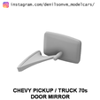 chevy70.png CHEVY 70S PICKUP TRUCK DOOR MIRROR