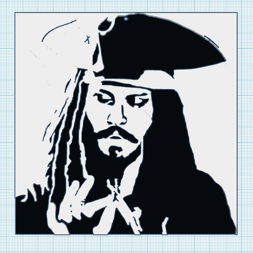 johnny depp stencil art