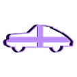 3D-01068-4.5IN NO DETAIL1 - PORSCHE 911.stl Porsche 911 cookie cutter