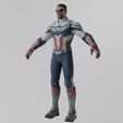 Renders0017.png Captain America Sam Wilson Textured Rigged