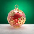Boule_DeluxeFloconFleur2.jpg WEIHNACHTSKUGEL - Deluxe Flocke und Blume