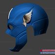 Captain_America_helmet_3d_print_model-07.jpg Fichier 3D Casque Captain America Cosplay・Modèle pour imprimante 3D à télécharger
