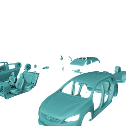 1.png Файл STL Volvo V60 2019・3D-печатная модель для загрузки