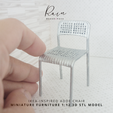 IKEA-inspired-Adde-Chair-6.png IKEA-inspired Adde Chair, Miniature Furniture, Modern Style Miniature Furniture, Mini Furniture