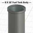 2--Fuel_Tank_Body.jpg Stand Alone 8 Foot X 18 Foot Fuel Tank --- N Scale