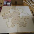 IMG_20190419_151338.jpg [Mathematical Art/Toy] [Laser Cutting] Koch Snowflake Puzzle