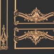 CNC-Art-3D-RH_-WALL-PANEL-15-2.jpg WALL PANEL classical decoration ONE FROM 36 3D MODEL