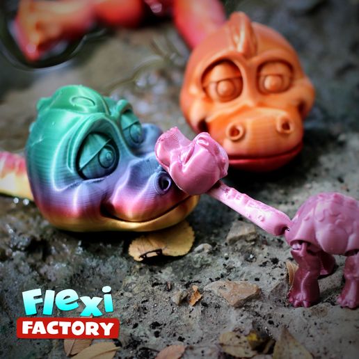 Dan-Sopala-Flexi-Factory-Brachiosaurus-05.jpg Flexi Print-in-Place Brachiosaurus Dinosaur avec fichier 3mf inclus !