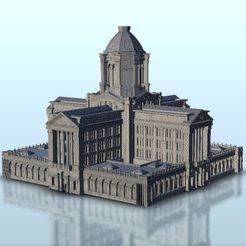 1.jpg Файл STL Chicago Federal Building - Flames of war Bolt Action Empire baroque Age of Sigmar Modern Warhammer・3D-печатная модель для загрузки