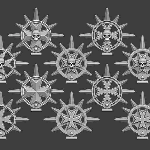 Black Templar Halos v2.jpg Malteese Cross Spiked Halos