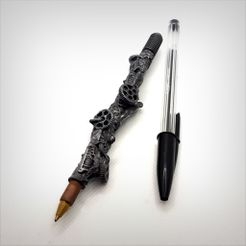 Pen_Up_A_00001.jpg STL file Steampunk Pen. Steampunk Pen.・3D printable model to download