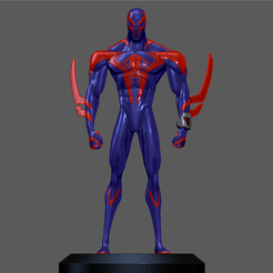 1.png Файл 3D SPIDERMAN 2099 ACROSS THE SPIDERVERSE MIGUEL OHARA 3D PRINT・Дизайн для загрузки и 3D-печати