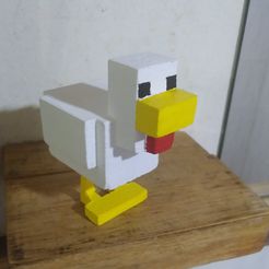 IMG_20230327_000026_2.jpg Free STL file minecraft chicken・3D printable object to download