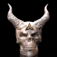 Celtic-SkullIII0001.png Skull Keltic with horns Celtic Skull