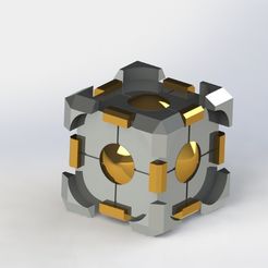 rendu réaliste cube.JPG Free STL file Cube portal・3D printing model to download