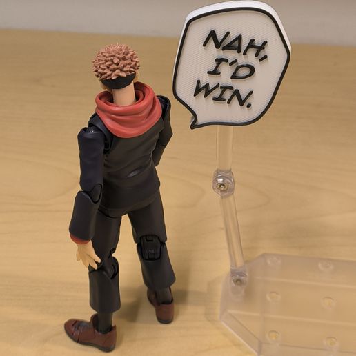 Speech bubble Jujutsu Kaisen: Nah I'd win