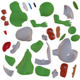 part2.png YOSHI POPCORN BUCKET - Cut in parts - SUPER MARIO GALAXY