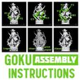 Goku_xeno_Live3DprintsPT_base_assembly.jpg STL file Time Patrol Goku (Xeno)・3D printing design to download
