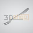 servingfork_main8.jpg Serving Fork - Kitchen tool, Kitchen equipment, cutlery, food, serving cutlery, decoration, 3D Scan, STL File