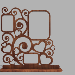 photo-frame-1.png STL-Datei Fotorahmen 2 Teile・Design für 3D-Drucker zum herunterladen