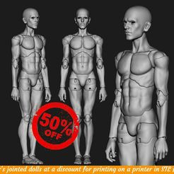 image-16.jpeg Nestor - 3D model boy bjd doll \ Female \ figurines \ articulated doll \ ooak \ 3d print \ character \ face