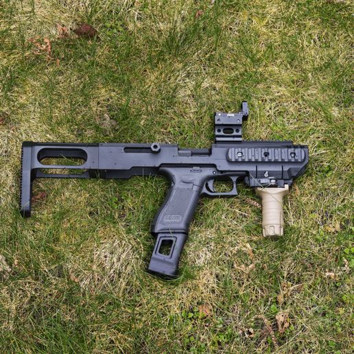 🔫 Glock carbine conversion・ STL File for 3D printing・Cults