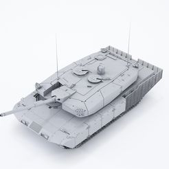 001.jpg STL-Datei Leopard 2 - Panzer・3D-druckbare Vorlage zum herunterladen