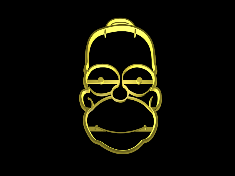 Homer Simpson.png Download STL file The simpson cookie cutter set • 3D printer template, davidruizo