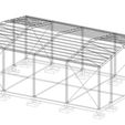 Warehouse-G-3D-Structural-wire.jpg Warehouse G steel structure
