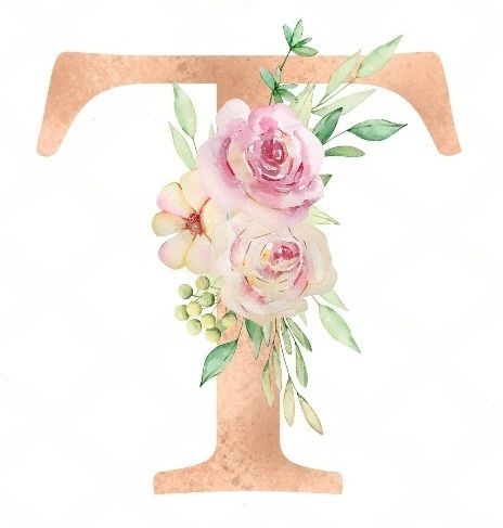 t.jpeg Floral cookie cutter letter T