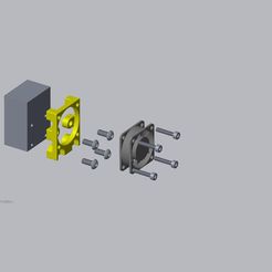 heat_sink_asm.jpg Free 3D file 30mm Fan Adapter for Flying Bear Dual Nozzle Hot End・3D printable design to download