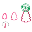 7772560_A_2.png Christmas tree, Winter, New Year, 3 Sizes, Digital STL File For 3D Printing, Polymer Clay Cutter, Earrings, Cookie, sharp, strong edge