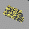 1.png STL file Number Cutter Set 2,5cm・3D printable design to download