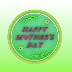 184.jpg STL file MOTHER'S DAY COOKIE CUTTER- MOTHER'S DAY COOKIE CUTTER・3D printing idea to download